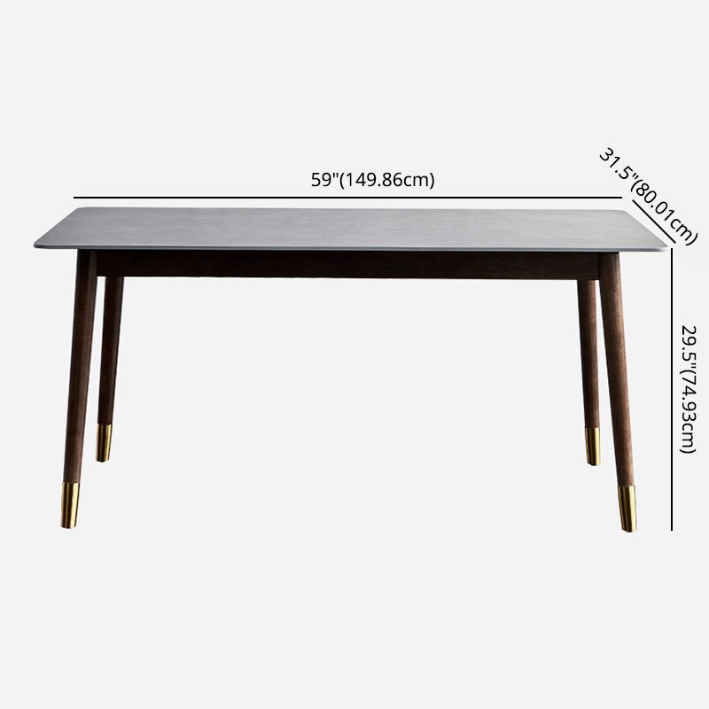 Modern Sintered Stone Dining Room Set with Rectangle Table Home Use Dining Table Furniture Clearhalo 'Dining Room Sets' 'Dining Tables & Seating' 'dining_room_set' 'furn' 'furn_dining_room_set' 'Furniture' 'furniture_dining_room_set' 'Kitchen & Dining Furniture' 'kitchen&dining_furn' 'kitchen' 1200x1200_5856adf2-9795-444e-8110-252c6391af14