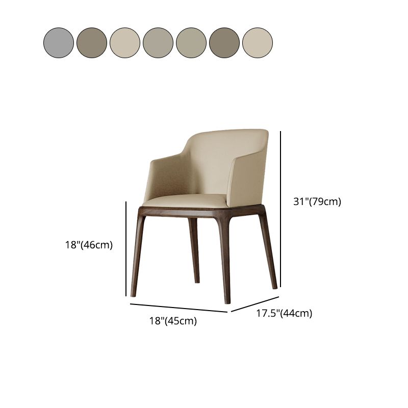 Arml Dining Chairs Modern Faux Leather Side Chairs for Dining Room Clearhalo 'Dining Chairs' 'Dining Tables & Seating' 'dining_chair' 'furn' 'furn_dining_chair' 'Furniture' 'furniture_dining_chair' 'Kitchen & Dining Furniture' 1200x1200_5858c2c5-a262-4e8b-b18c-8ded4dfbf60e