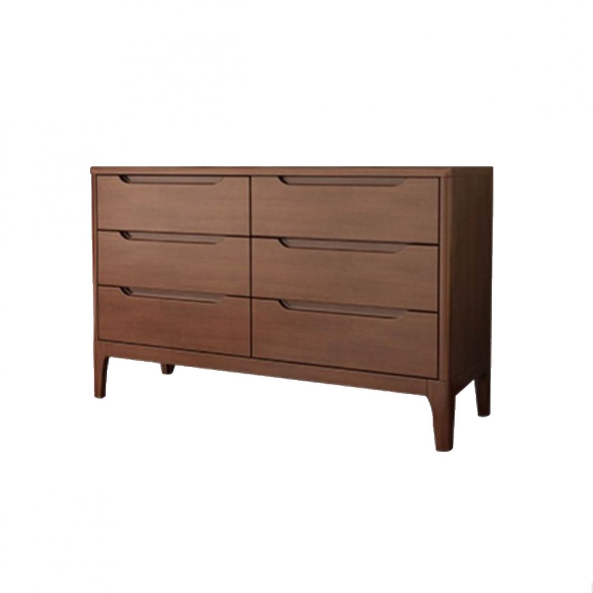 Mid-Century Modern Accent Chest with Straight Legs in Rubberwood Clearhalo 'Cabinets & Chests' 'cabinets_chests' 'furn' 'furn_cabinets_chests' 'Furniture' 'Living Room Furniture' 1200x1200_585afc7d-d733-47f8-8c38-c5743c6d21a9