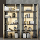 11.81"W 78.74"H Bookshelf Glam Style Open Back Bookcase for Study Room Home Office Clearhalo 'Bookcases' 'furn' 'furn_bookcases' 'Furniture' 'furniture_bookcases' 'kitchen' 'kitchen_bookcases' 'Living Room Furniture' 'Office Furniture' 1200x1200_585bd629-019e-4156-b692-5397d1b05cec
