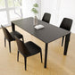 Sintered Stone Top Modern Black Table for Restaurant Rectangle Dining Table with 4 Legs Clearhalo ' dining_table' 'Dining Tables & Seating' 'Dining Tables' 'furn' 'furn_dining_table' 'Furniture' 'furniture_dining_table' 'Kitchen & Dining Furniture' 'kitchen&dining_furn' 'kitchen' 'kitchen_dining_table' 1200x1200_585ca4c7-5493-41b9-8b46-4e8de229af23