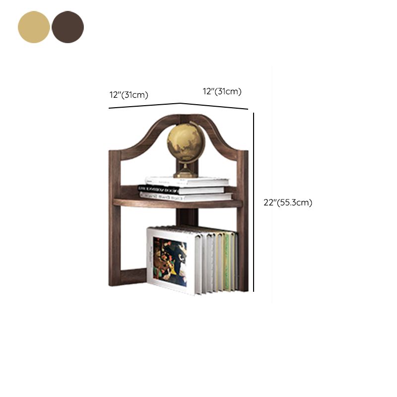 Style moderne ouvert Bibliothèque en bois vertical avec étagères