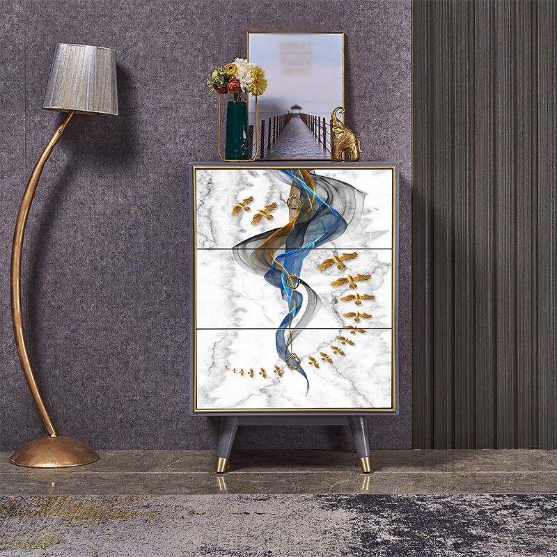 Birch Wood Wohnzimmer Sideboardschrank moderner Buffet -Serverschrank mit Schubladen