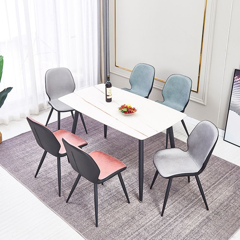 Modern Metal Dining Room Chair Wingback Side Chair for Restaurant Use Clearhalo ' kitchen&dining_furn' 'Dining Chairs' 'Dining Tables & Seating' 'dining_chair' 'furn' 'furn_dining_chair' 'Furniture' 'furniture_dining_chair' 'Kitchen & Dining Furniture' 'kitchen' 1200x1200_58614272-3db0-4c7e-af19-4ea873419248