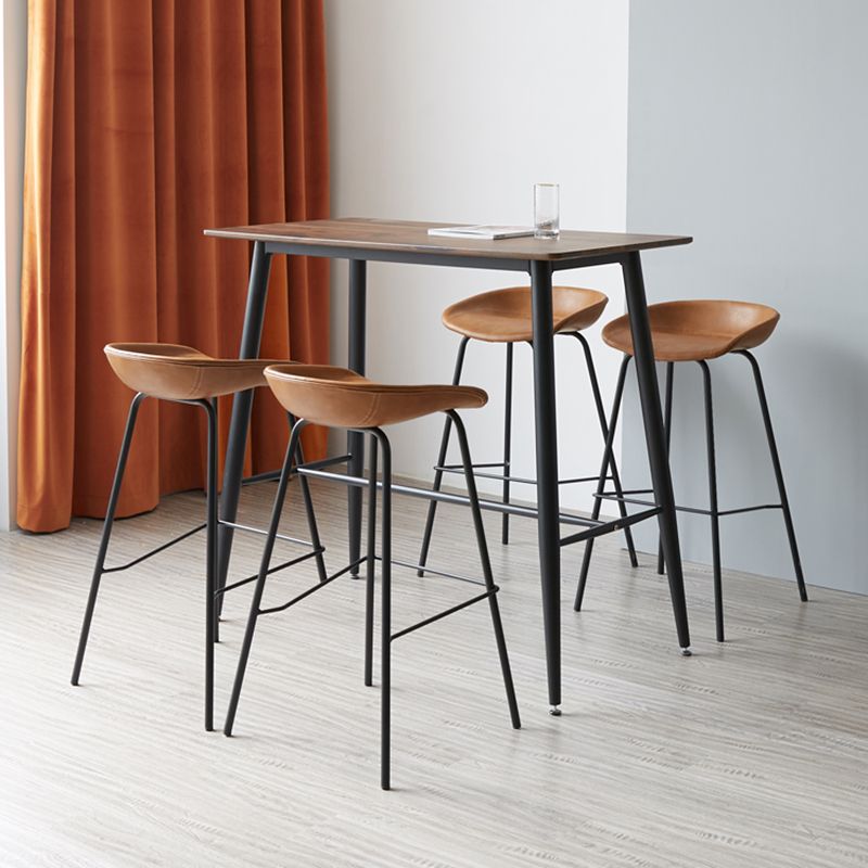 Industrial Iron Distressed Quilted Barstool Indoor Tall Stool with Leather Seat Clearhalo 'Bar Furniture' 'Bar Stools' 'bar_stools' 'furn' 'furn_bar_stools' 'furniture_bar_stools' 'Kitchen & Dining Furniture' 'kitchen&dining_furn' 'kitchen' 'kitchen_furn' Furniture' 1200x1200_58616eac-c34a-4bd8-bda3-5e97c4920454