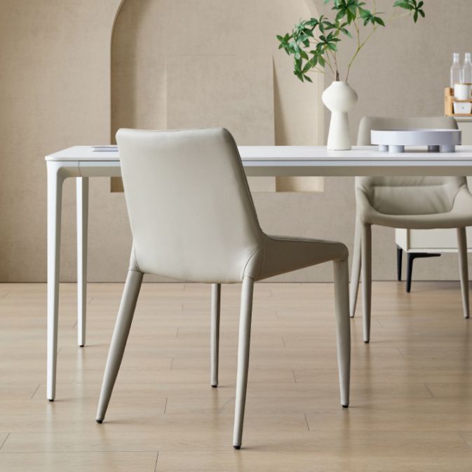 Ensemble de Table à manger moderne en pierre frittée, blanc, 1/2/5/7 pièces, pour usage domestique