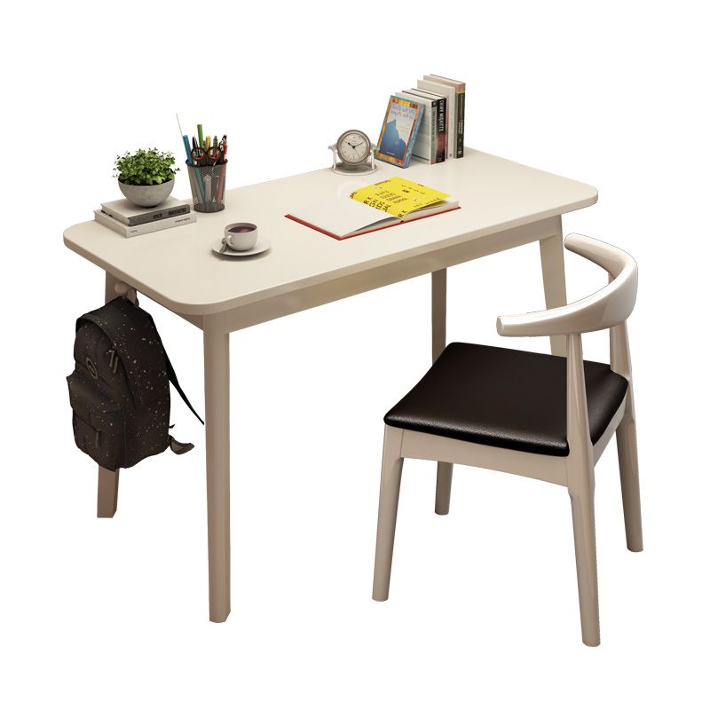 Modern Style Wooden Office Desk Rectangular Shape Task Desk with 4-Legs for Home Clearhalo 'furn' 'furn_office_desk' 'Furniture' 'Office Desks' 'Office Furniture' 'office_desk' 1200x1200_58635c9a-9fa9-4ea8-9c82-fb45390cbce1
