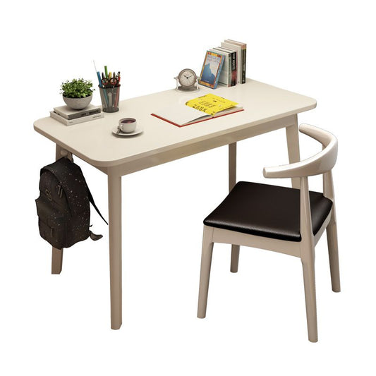 Modern Style Wooden Office Desk Rectangular Shape Task Desk with 4-Legs for Home Clearhalo 'furn' 'furn_office_desk' 'Furniture' 'Office Desks' 'Office Furniture' 'office_desk' 1200x1200_58635c9a-9fa9-4ea8-9c82-fb45390cbce1