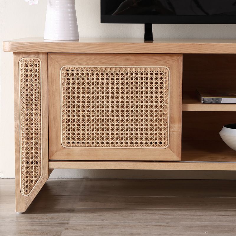 Solid Wood TV Media Console Scandinavian TV Stand for Living Room Clearhalo 'furn' 'furn_tv_stands_entertainment_centers' 'Furniture' 'Living Room Furniture' 'TV Stands & Entertainment Centers' 'TV Stands & Media Storage Furniture' 'tv_stands_entertainment_centers' 1200x1200_58661db2-7f4b-450e-b125-8c930ddaa5cc