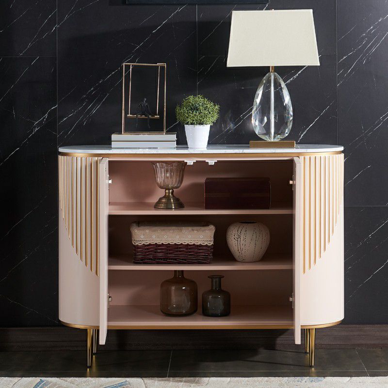 Sideboard a buffet moderni con cassetti in legno ingegnerizzato e deposito per sala da pranzo