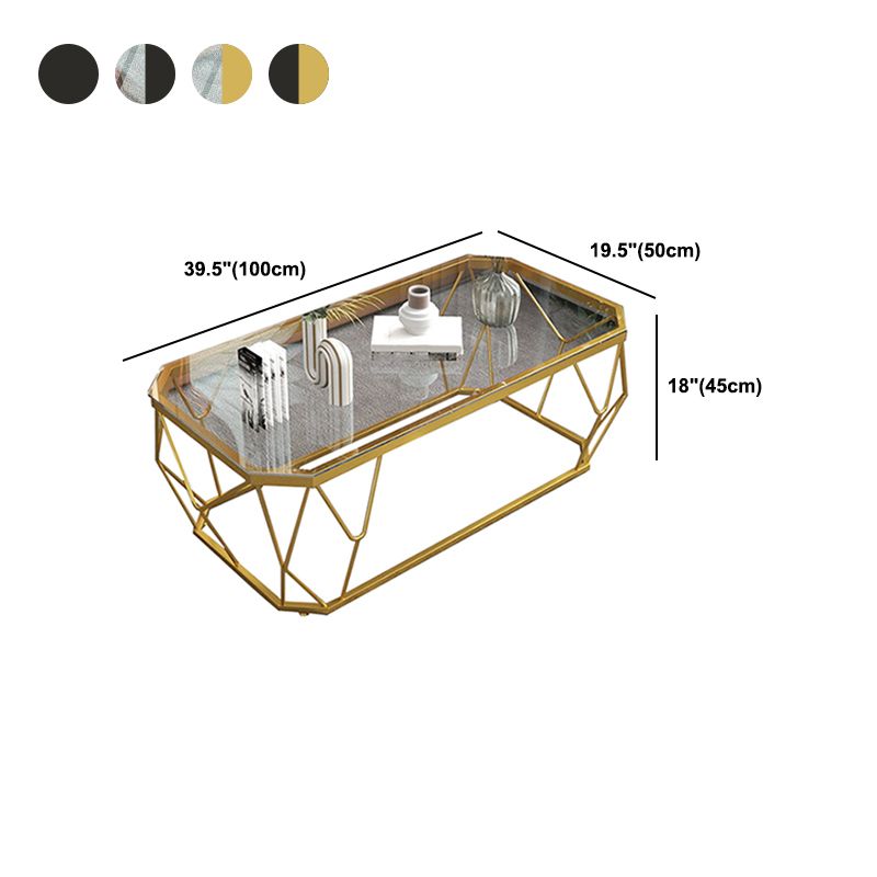 Modern Style Rectangular Glass Table Abstract Base Coffee Table Clearhalo 'Coffee & Accent Tables' 'Coffee Tables' 'coffee_tables' 'furn' 'furn_coffee_tables' 'Furniture' 'Living Room Furniture' 1200x1200_5867fcb2-e712-48b9-a2a7-8798cfa3075a