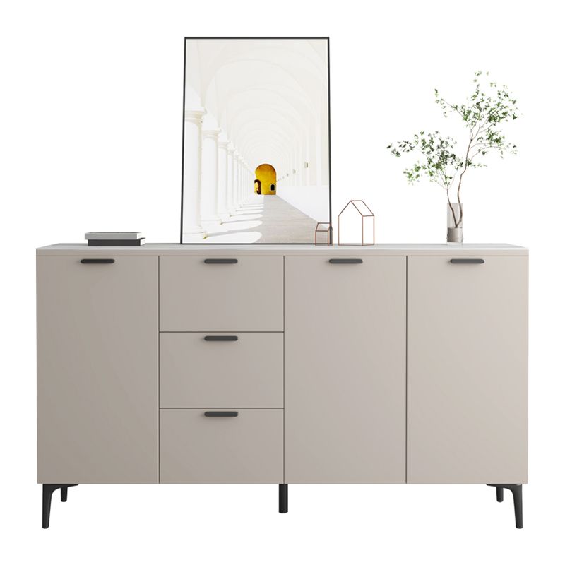 Contemporary Sideboard Cabinet Solid Wood Sideboard Table with Doors for Dining Room Clearhalo 'buffet_sideboard' 'Buffets & Sideboards' 'furn' 'furn_buffet_sideboard' 'Furniture' 'Kitchen & Dining Furniture' 1200x1200_58683834-d754-41c9-8873-0249cc23be67