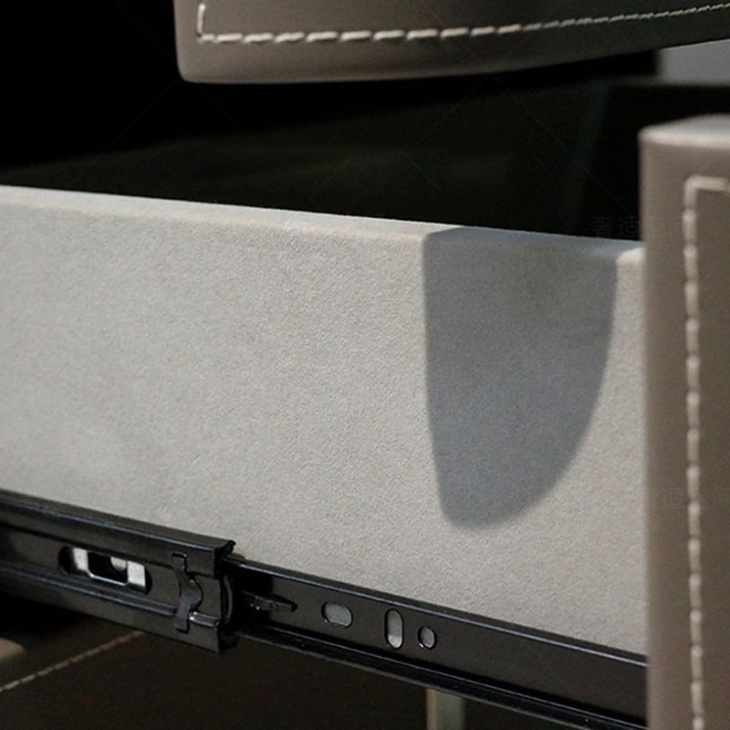 Glam Accent Table Table table de nuit en pierre avec 3 tiroirs