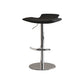 Tabouret de bar à tabouret de barre pivotant sans bras réglable avec base chromée