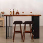 Contemporary Rectangle Bar Table Solid Wood Brown Bar Dining Table with Storage Clearhalo 'Bar Furniture' 'Bar Tables' 'bar_tables' 'furn' 'furn_bar_tables' 'Furniture' 'Kitchen & Dining Furniture' 1200x1200_58695bda-0f36-42e9-b150-59dfa3c20bcd