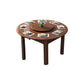 30.7''H Modern Brown Extendable Table Solid Wood Round Dining Table with 4 Legs Base Clearhalo ' dining_table' 'Dining Tables & Seating' 'Dining Tables' 'furn' 'furn_dining_table' 'Furniture' 'furniture_dining_table' 'Kitchen & Dining Furniture' 'kitchen&dining_furn' 'kitchen' 'kitchen_dining_table' 1200x1200_586ad7fb-007f-45ca-998e-b72582d9104e