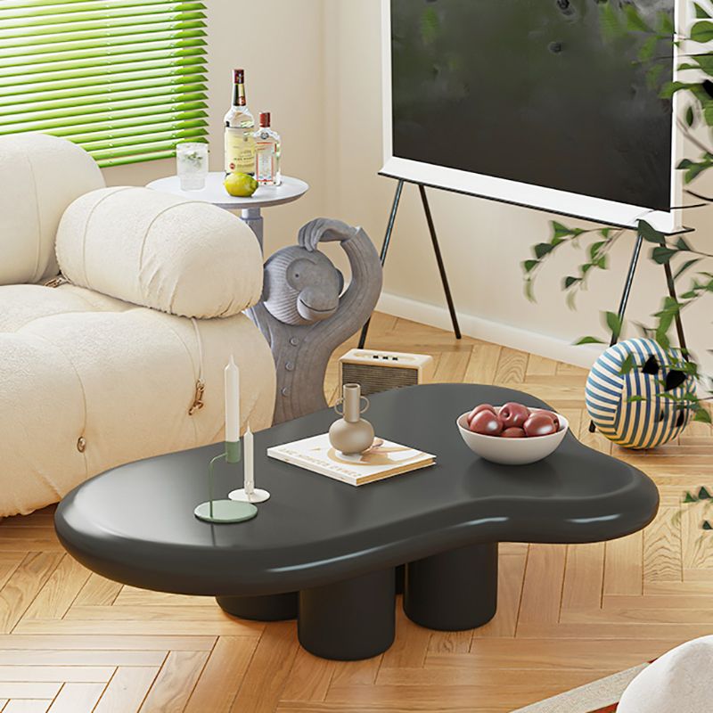 Scandinavian Wooden Cocktail Table Free form 3 Legs Coffee Cocktail Table for Bedroom