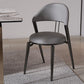 Glam Style Leather Dining Side Chair Open Back Indoor Dining Chair Clearhalo 'Dining Chairs' 'Dining Tables & Seating' 'dining_chair' 'furn' 'furn_dining_chair' 'Furniture' 'furniture_dining_chair' 'Kitchen & Dining Furniture' 1200x1200_586e74ec-b4e6-4738-a6c7-9bc01a3679d2