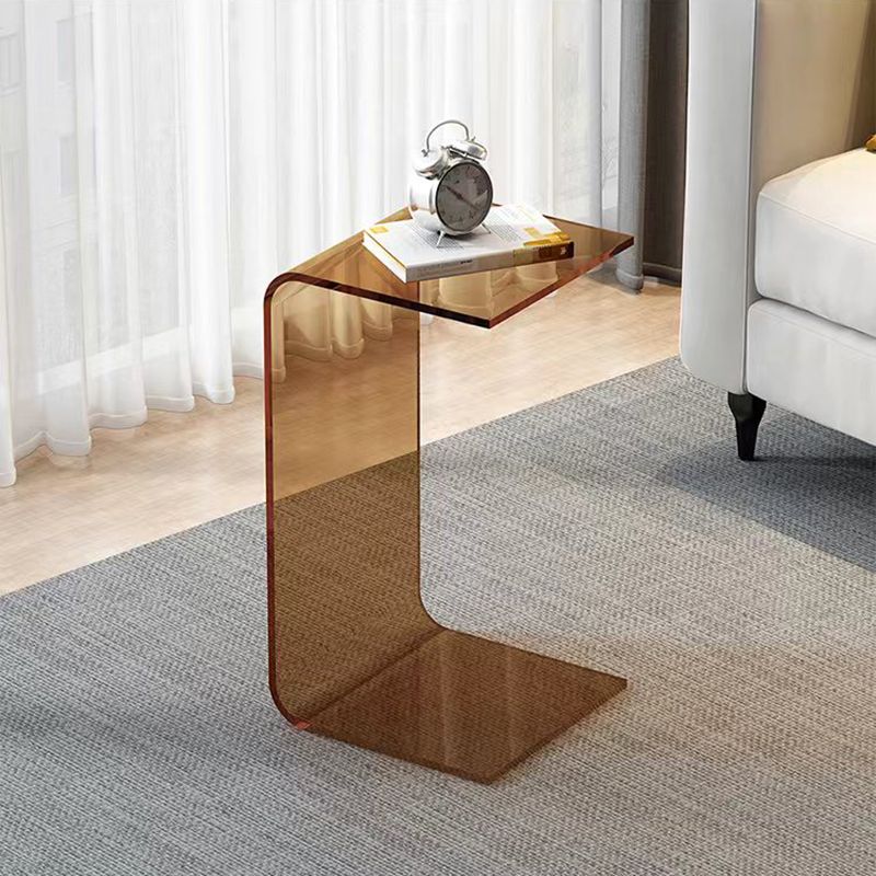 11.81" Wide Side Table Modernistic Acrylic Side End Snack Table