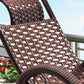 Modern Spindle Rattan Rocking Chair Metal Frame Wheel Handrail Design Rocker Chair Clearhalo 'Chairs & Seating' 'furn' 'furn_rocking_chairs' 'Furniture' 'Living Room Furniture' 'Rocking Chairs' 'rocking_chairs' 1200x1200_586f0cf2-641a-45fc-a842-48a4eb583381