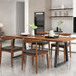 Metal Sled Base Dining Table Modern Solid Wood Top Dining Table in Brown and Black Clearhalo 'Dining Tables & Seating' 'Dining Tables' 'dining_table' 'furn' 'furn_dining_table' 'Furniture' 'furniture_dining_table' 'Kitchen & Dining Furniture' 'kitchen' 'kitchen_dining_table' 1200x1200_586f41a4-3188-4525-a7fb-4492b8229ead