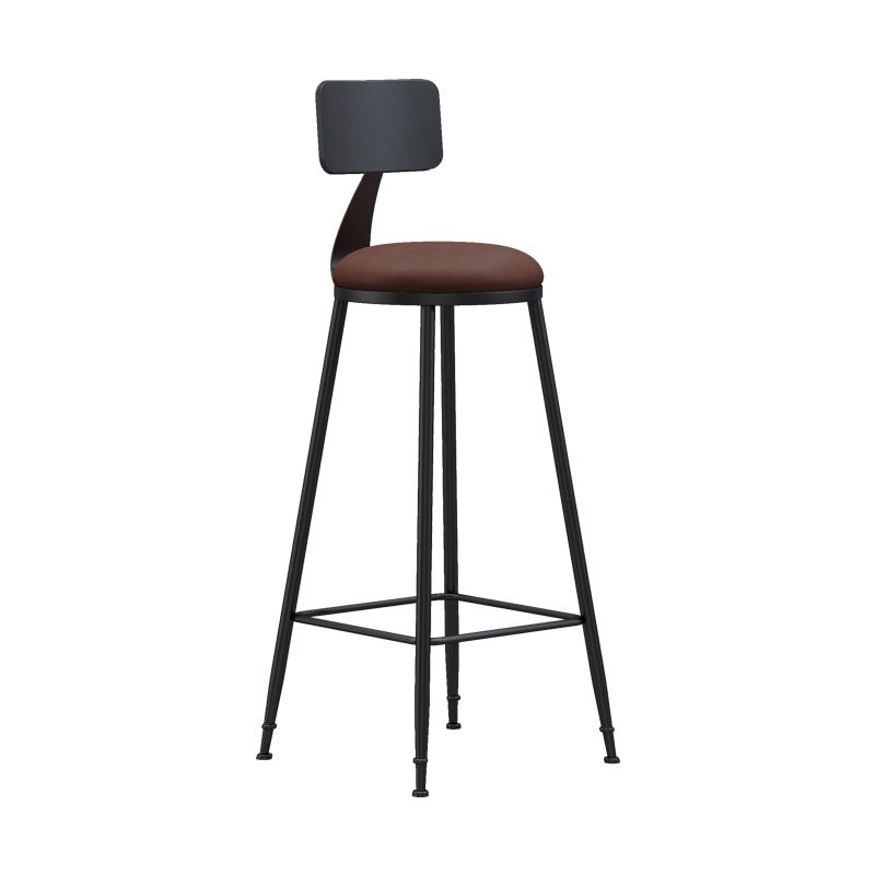 Nordic Iron Low Back Barstool Simple Indoor Tall Stool for Indoor Clearhalo 'Bar Furniture' 'Bar Stools' 'bar_stools' 'furn' 'furn_bar_stools' 'furniture_bar_stools' 'Kitchen & Dining Furniture' 'kitchen&dining_furn' 'kitchen' 'kitchen_furn' Furniture' 1200x1200_587132b3-b680-4ed2-9c6a-59d6e1ff61b5