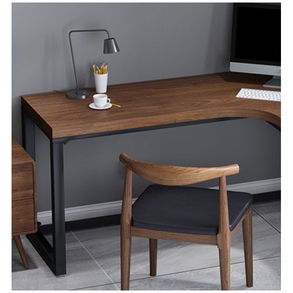 Solid Wood Writing Desk Industrial L-Shaped Task Desk for Home Office Clearhalo 'furn' 'furn_office_desk' 'Furniture' 'Office Desks' 'Office Furniture' 'office_desk' 1200x1200_5871de77-0d15-41eb-9368-a99695900312