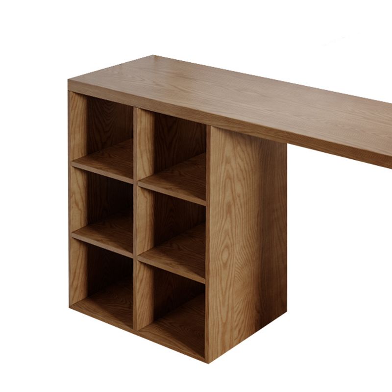 Contemporary Solid Wood Rectangle Bistro Bar Desk for Living Room Clearhalo 'Bar Furniture' 'Bar Tables' 'bar_tables' 'furn' 'furn_bar_tables' 'Furniture' 'Kitchen & Dining Furniture' 1200x1200_5871ec29-9741-44b6-8d67-50c76138ca48