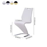 Scandinavian Style Faux Leather Dining Chairs Solid Back Chair for Kitchen (Set of 2) Clearhalo ' kitchen&dining_furn' 'Dining Chairs' 'Dining Tables & Seating' 'dining_chair' 'furn' 'furn_dining_chair' 'Furniture' 'furniture_dining_chair' 'Kitchen & Dining Furniture' 'kitchen' 1200x1200_5872528c-c8f0-428f-94b0-071079bc6f14