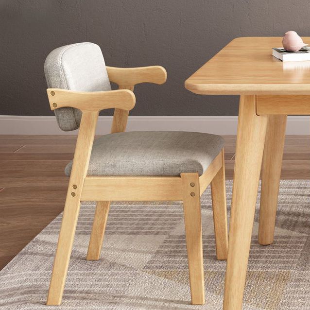 Contemporary Style Dining Room Set with Solid Wood Dining Table and Chairs Clearhalo 'Dining Room Sets' 'Dining Tables & Seating' 'dining_room_set' 'furn' 'furn_dining_room_set' 'Furniture' 'furniture_dining_room_set' 'Kitchen & Dining Furniture' 'kitchen&dining_furn' 'kitchen' 1200x1200_58740f86-b0e3-48c0-84f9-df2283044ad4