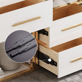 Glam Style Bookshelf Open Back Bookcase for Home Office and Study Room Clearhalo 'Bookcases' 'furn' 'furn_bookcases' 'Furniture' 'furniture_bookcases' 'Office Furniture' 1200x1200_58767851-bf57-4bc7-8bdf-01029b6f79f7