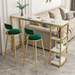 Glam Round Bar and Counter Stool Low Back Stool with 4 Gold Legs Clearhalo 'Bar Furniture' 'Bar Stools' 'bar_stools' 'furn' 'furn_bar_stools' 'Furniture' 'furniture_bar_stools' 'Kitchen & Dining Furniture' 1200x1200_58768252-12c2-475b-9a20-86b90a4af2e5