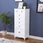 Vertical Nautical Solid Wood Storage Chest Bedroom Chest with Drawers