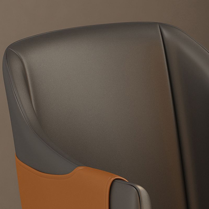 Nordic Metal Dining Room Arm Chairs Leather Dining Side Chair for Restaurant Clearhalo ' kitchen&dining_furn' 'Dining Chairs' 'Dining Tables & Seating' 'dining_chair' 'furn' 'furn_dining_chair' 'Furniture' 'furniture_dining_chair' 'Kitchen & Dining Furniture' 'kitchen' 1200x1200_58776ae7-a2cf-46ef-b767-0fb7ca701ffe