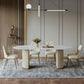 Metal Contemporary Free Form Indoor Table Sintered Stone Table for Dining Room Clearhalo ' dining_table' 'Dining Tables & Seating' 'Dining Tables' 'furn' 'furn_dining_table' 'Furniture' 'furniture_dining_table' 'Kitchen & Dining Furniture' 'kitchen&dining_furn' 'kitchen' 'kitchen_dining_table' 1200x1200_5877becf-b918-4dde-975f-d4335ac5d5d3
