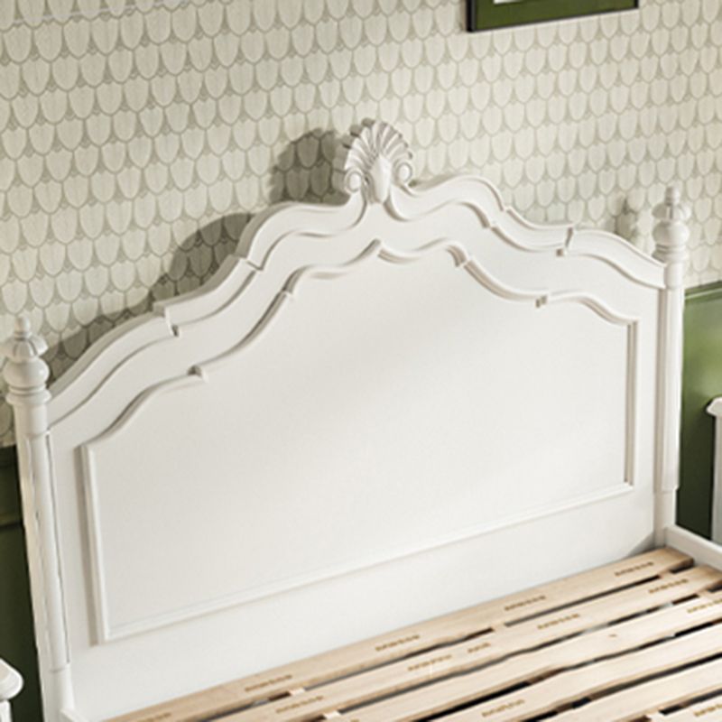 Victorian Standard Bed Solid Wood White Panel Bed with Headboard Clearhalo 'Bedroom Furniture' 'Beds' 'furn' 'furn_beds' 'Furniture' 1200x1200_5877e077-4bf5-496a-9cf8-251df8bf5149