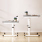Adjustable Height Home Computer Desk Modern White Writing Desk