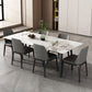 Modern Style Sintered Stone Dining Table Set 1/4/5/7 Pieces Dining Set for Kitchen Clearhalo 'Dining Room Sets' 'Dining Tables & Seating' 'dining_room_set' 'furn' 'furn_dining_room_set' 'Furniture' 'furniture_dining_room_set' 'Kitchen & Dining Furniture' 1200x1200_587882d0-90f5-4380-b259-1fe63b2327a5