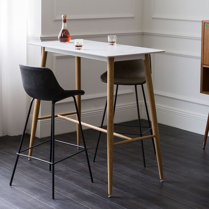Contemporary Rectangle Table Dining Bar Counter Table for Kitchen Clearhalo 'Bar Furniture' 'Bar Tables' 'bar_tables' 'furn' 'furn_bar_tables' 'Furniture' 'furniture_bar_tables' 'Kitchen & Dining Furniture' 1200x1200_5878a9c0-008d-4b55-a5d0-220222f7a921