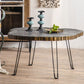 Contemporary Solid Wood Coffee Table Espresso Wood Coffee Table
