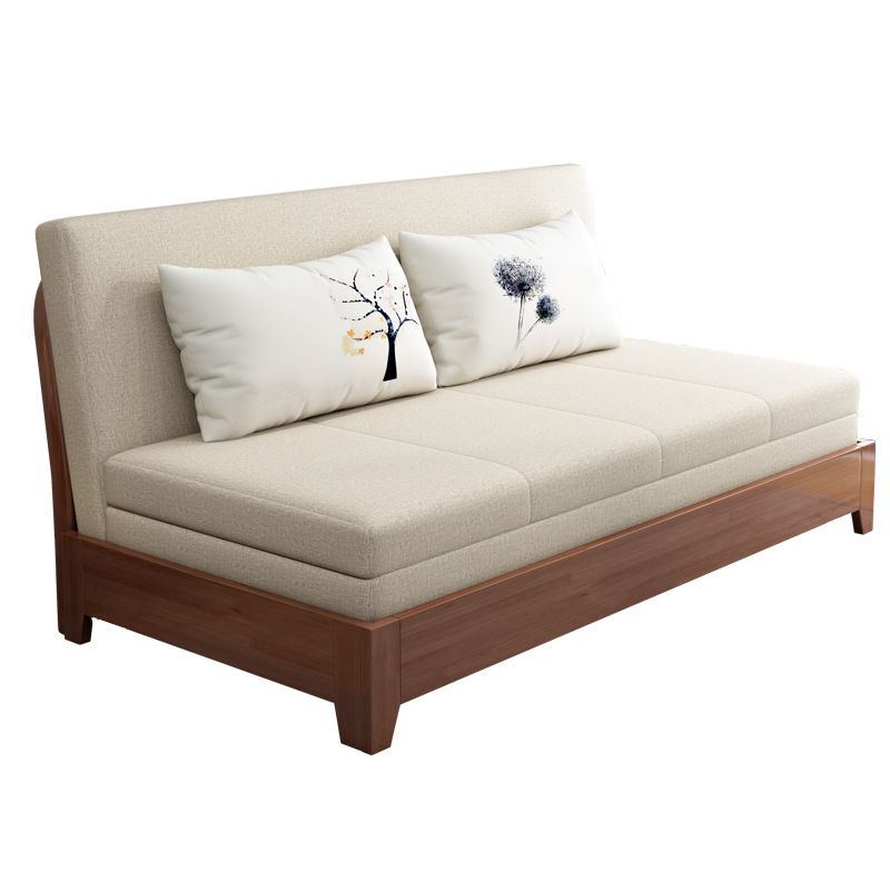 32.28" Wide Sofa Bed Linen Sleeper Sofa with Upholstered and Storage Box