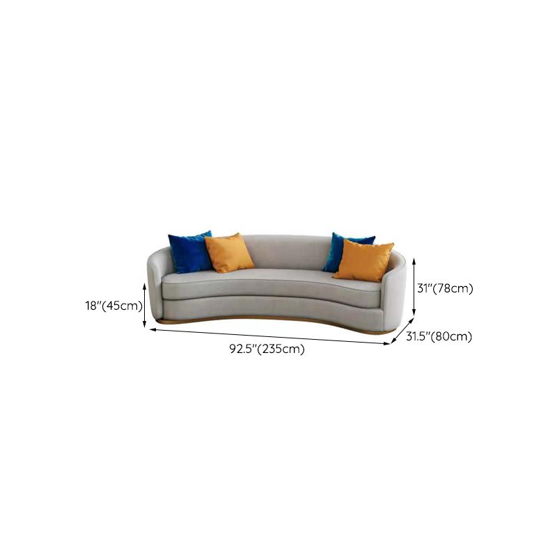Tuxedo Arm Sofa Linen and Faux Leather Seating for Bonus Room Clearhalo 'furn' 'furn_sofas' 'Furniture' 'Living Room Furniture' 'Sofa' 'sofas' 1200x1200_587cb546-6bad-4551-b101-70967f624241