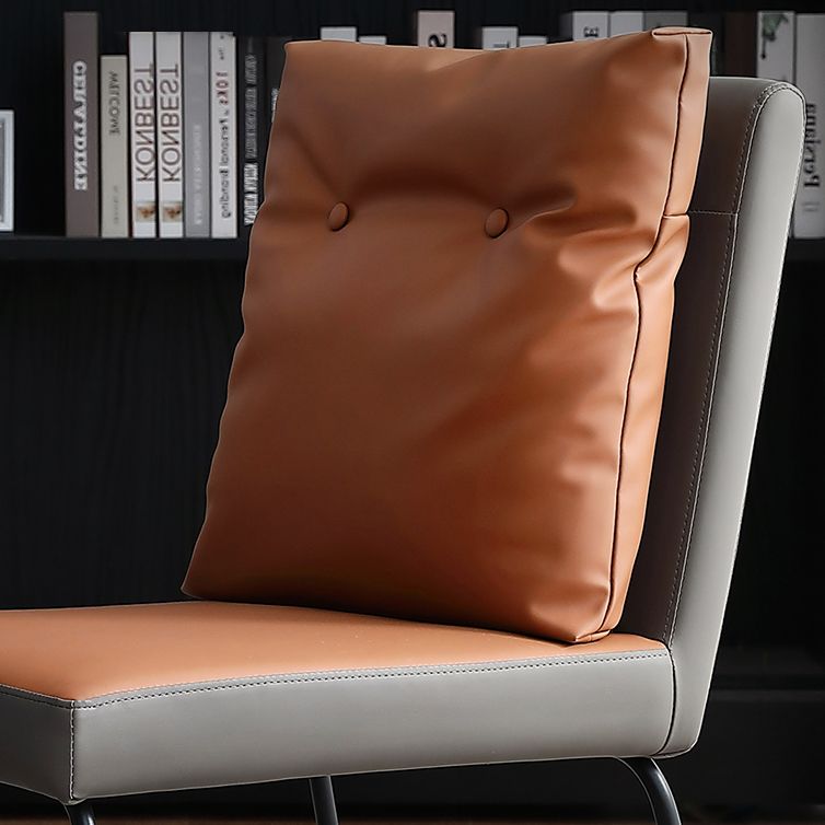 Contemporary Metal Dining Room Chairs Upholstered Dining Armless chairs for Home Use Clearhalo ' kitchen&dining_furn' 'Dining Chairs' 'Dining Tables & Seating' 'dining_chair' 'furn' 'furn_dining_chair' 'Furniture' 'furniture_dining_chair' 'Kitchen & Dining Furniture' 'kitchen' 1200x1200_587d2b4e-16fc-4c77-8c80-456fb29dff11