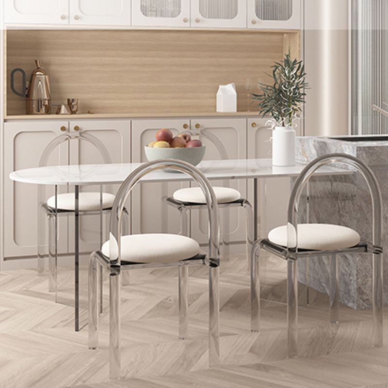 Mesa moderna de forma irregular, mesa de piedra sinterizada con pedestal doble
