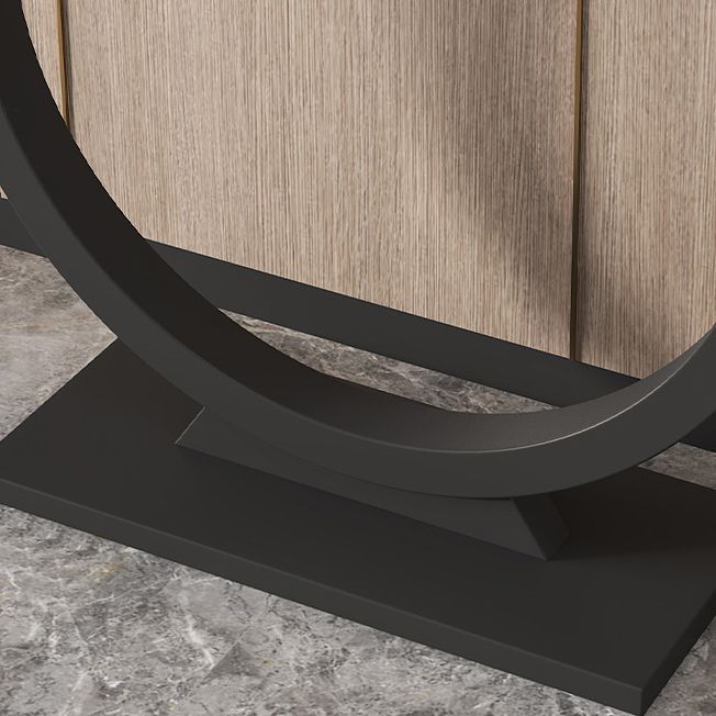 Tabla de acento de consola contemporánea Tabla de consola de sofá rectángulo