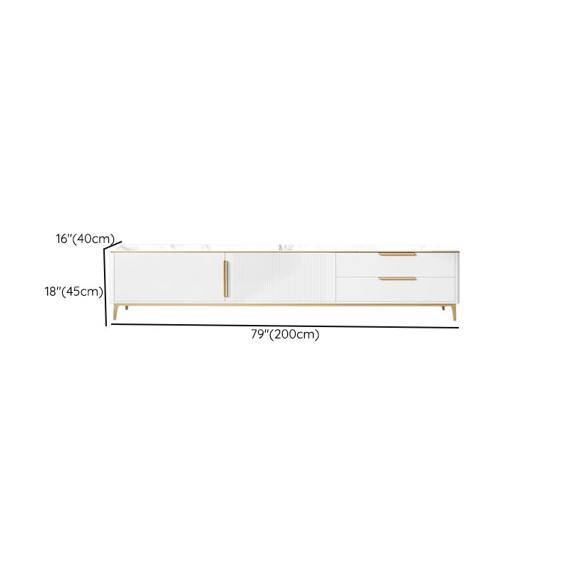 Rectangle Enclosed Storage TV Stand Luxury Sintered Stone Home Stand Console Clearhalo 'furn' 'furn_tv_stands_entertainment_centers' 'Furniture' 'Living Room Furniture' 'TV Stands & Entertainment Centers' 'TV Stands & Media Storage Furniture' 'tv_stands_entertainment_centers' 1200x1200_587de379-9b34-4f32-a843-042f2f8d2253