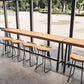 Industrial Style Rectangle Counter Table Wooden Counter Table for Restaurant