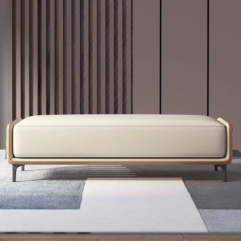 47.2"L Upholstered Seating Bench Cushioned Entryway and Bedroom Bench with Legs Clearhalo 'Benches' 'Chairs & Seating' 'furn' 'furn_benches' 'Furniture' 'Living Room Furniture' 1200x1200_587e9a6d-762c-45cc-85bd-a889f77f1dba