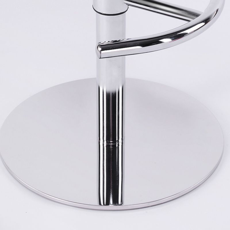 Modern Faux Leather Adjustable Height Swivel Bar Stool with Footrest Clearhalo 'Bar Furniture' 'Bar Stools' 'bar_stools' 'furn' 'furn_bar_stools' 'Furniture' 'Kitchen & Dining Furniture' 1200x1200_587fdb81-99db-443f-aeeb-3a838a7f77b5