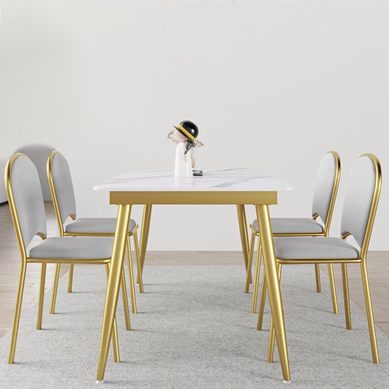 Nordic 1/4/5/7 Pieces Dining Set Rectangle Stone Dining Table for Kitchen Dining Room Clearhalo 'Dining Room Sets' 'Dining Tables & Seating' 'dining_room_set' 'furn' 'furn_dining_room_set' 'Furniture' 'Kitchen & Dining Furniture' 1200x1200_5881035b-1769-4c23-b8a7-478bf3cd0dc5